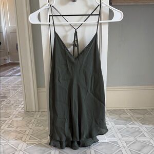 Anthropologie Dark Green Camisole